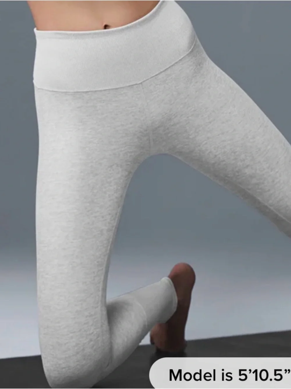 ALO Yoga Light Gray Seamless High-Rise Leggings
